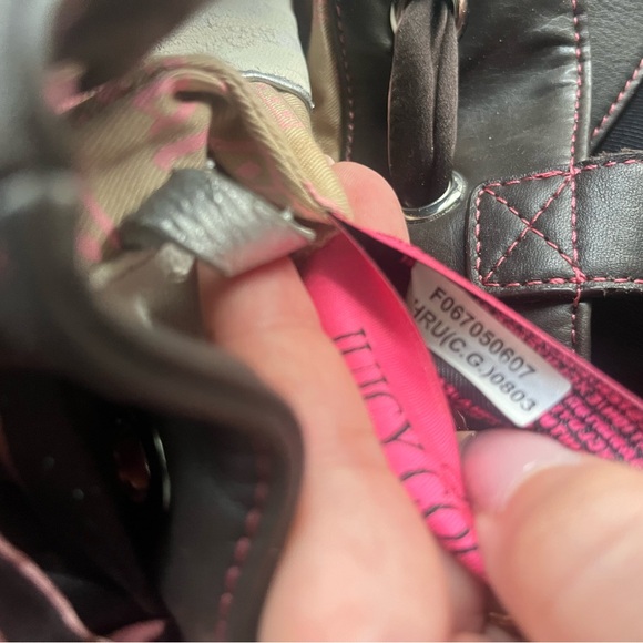 Juicy Couture Pink and Brown Tote Bag - Picture 12 of 13